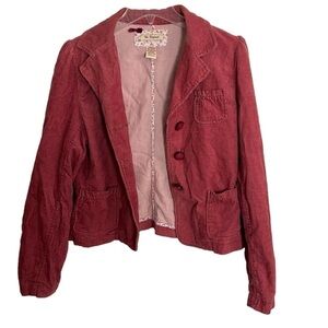 Women’s The Original Vintage Red Rose Corduroy Size Large!